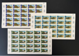 Comores Komoren Comoros 1975 Mi. 187 - 189 ND IMPERF Sheet Planche Ile Moheli Mohani Tombes Village Djoezi Insel Island - Comores (1975-...)