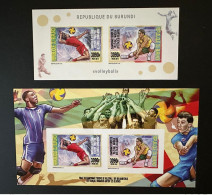 Burundi 2014 / 2015 Mi. 3485 - 3486 Bl. 506 - 507 ND IMPERF Volleyball Volley-Ball Volley - Neufs