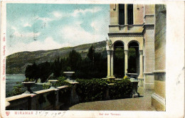 Delcampe - CPA MIRAMAR Auf Dem Terrasse ITALY (543555) - Trieste (Triest)