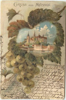 Gruss Aus Meissen - Litho - Meissen