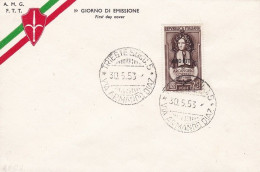 1953 TRIESTE A - N. 167 Su Busta - Primo Giorno Di Emissione - Autres & Non Classés