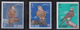 1965 ABOU DHABI, Yv. 12/14 Set Of 3 Falconi Da Caccia MNH/** - Autres - Asie