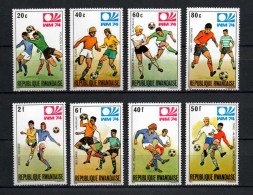 Belgisch Congo Belge - Rwanda 1974 N° 578/585 MNH Set WorldcupSoccer Germany C4.50Eu - Neufs