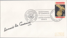 US FDC Congress Autographed Arizona Senator Dennis De Concini ZAYIX 053122SM68 - 1991-2000