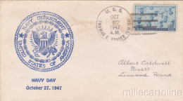 * U.S.A. COVER - Navy - Navy Department, U.S.S.Thomas E.Fraser - First Day 1947 - 1941-1950