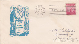 * U.S.A. COVER - Navy - United We Stand, Charleston Navy Yard 1941 - 1941-1950