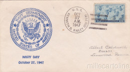 * U.S.A. COVER - Navy - Navy Department, U.S.S.Kenneth D.Bailey - First Day 1947 - 1941-1950