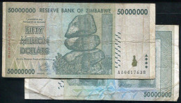 Zimbabwe ,P79 , 50 Million Dollar , 2008 F - Zimbabwe