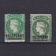 ST. HELENA 1884, SG# 34, 36, CV £22, Queen Victoria, MH - Sainte-Hélène