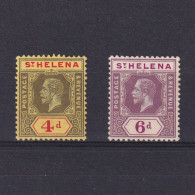 ST. HELENA 1912, SG# 83-84, King George V, MH - Sainte-Hélène
