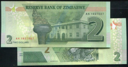 ZIMBABWE , P101 , 2-Dollar , 2019,UNC - Zimbabwe