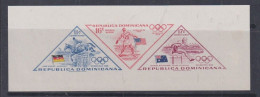 Dominican Republic 1956 Melbourne Olympics Sheetlet Strips X 2  MNH - Dominicaine (République)