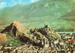 SUISSE SION EN AVION AU DESSUS DE SION - Sion
