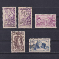 FRENCH INDIA 1937, Sc# 104-109, Part Set, Paris International Exposition, Used - Gebruikt