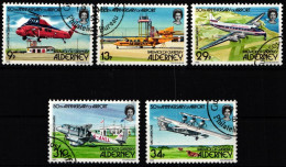 Alderney 18-22 Gestempelt Luftfahrt #NE685 - Alderney