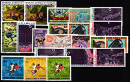 Mauretanien Jahrgang 1973 Postfrisch Ohne Block 11 Und 12 #NH755 - Mauritanie (1960-...)