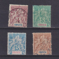 OBOCK 1892, Sc# 34-40, CV $38, Part Set, Used - Gebruikt