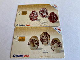 - 63 - Sebia Chip 2 Different Phonecards - Yugoslavia