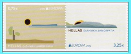 GREECE- GRECE- HELLAS 2012:  Europa 2012 Se-Tenant, Horizontaly Imperforate Compl. Set MNH** - Unused Stamps