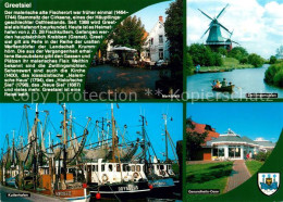 Greetsiel Marktplatz Zwillingsmuehlen Kutterhafen Gesundheits Oase - Krummhörn