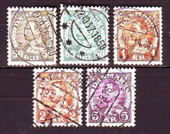 1934. Denmark. King Christian X. Used. Mi. Nr. 210-14 - Used Stamps