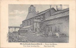 62-NOEUX LES MINES-BOMBARDEE-N°T336-B/0069 - Noeux Les Mines