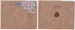 Hong Kong Enveloppe 1938 De G. Marchand Groupe – Chine Pour Paris . 10 Timbres + Cachet En Cire. - Autres & Non Classés