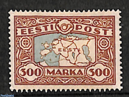 Estonia 1924 Map (300M) 1v, Mint NH, Various - Maps - Géographie