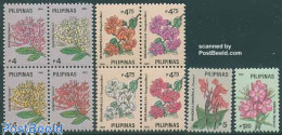 Philippines 1991 Flowers 10v (2v+ 2x[+]), Mint NH, Nature - Flowers & Plants - Philippines