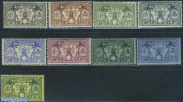 New Hebrides 1925 Definitives 9v E, Unused (hinged) - Neufs