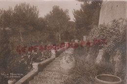 06- CAP D' ANTIBES- RARE CARTE PHOTO VILLA MONTEUX FABRICANT CHAUSSURES A LIMOGES -COLLECTION FAMILLE MONTEUX - Cap D'Antibes - La Garoupe