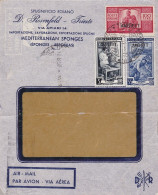 1951 TRIESTE A - N. 67+92+103 Su Frontespizio Di Busta Commerciale Per Il Perù - Autres & Non Classés