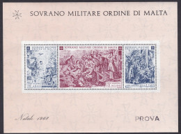 1968 SMOM - BF 1 Natale MNH/** PROVA - Malte (Ordre De)