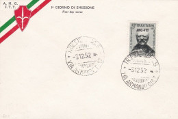 1952 TRIESTE A - N. 161 Gemito - Su Busta - Autres & Non Classés