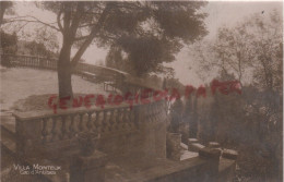 06- CAP D' ANTIBES- RARE CARTE PHOTO VILLA MONTEUX FABRICANT CHAUSSURES A LIMOGES -COLLECTION FAMILLE MONTEUX - Cap D'Antibes - La Garoupe