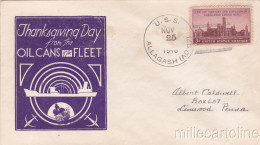 * U.S.A. COVER - Navy - Thanksgiving Day,Oil Cans Of Fleet - U.S.S.Allagash 1948 - Autres & Non Classés