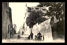 75 - PARIS 18EME - MONTMARTRE - LA RUE DU MONT CENIS - Paris (18)
