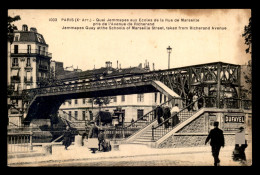 75 - PARIS 10EME - QUAI JEMMAPES AUX ECOLES DE LA RUE DE MARSEILLE  - EDITEUR F.FLEURY - Paris (10)