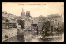 22 - GUINGAMP - VUE PRISE DE LA PASSERELLE DE L'HOTEL DE FRANCE - Guingamp