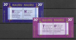 Nauru 1981 Christmas MNH Set S.G. 248a-250a - Nauru