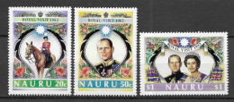 Nauru 1982 Royal Visit MNH Set S.G. 272-274 - Nauru