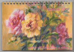 1 Pc, Desk Calendar For 2013, Calendar With Flip Pages, MFPA - The Mouth And Foot Painting Artist, NUMUN Slovakia 2009, - Formato Piccolo : 2001-...
