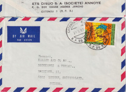Airmail Brief  Cotonou-Jericho - Luzern        1981 - Bénin – Dahomey (1960-...)