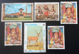 Asie 245 Népal  1975 1976 Lot De 6 Timbres Oblitérés - Népal