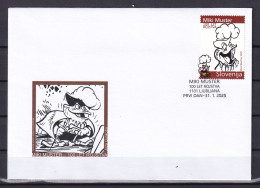 SLOVENIA ,SLOWENIEN  2025,STRIP,MIKI MUSTER-CENTENARY OF HIS BIRTH,FDC - Slovénie