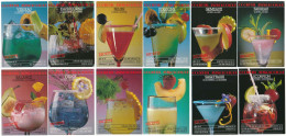 12 CPSM / CPM 10.5 X 15 Les 12 Signes Du Zodiaque Astrologie Horoscope Cocktail Astrologique Le Tribulum Création J.* - Astrologie
