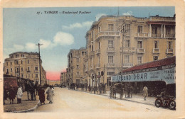 A742 Morocco Tanger Boulevard Pasteur Splendid Bar Vintage Postcard - Tanger