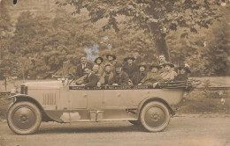 CARTE PHOTO (G. Gahou) - Automobile D'excursion, Garage Didelin, 9 Rue De La Grotte à Lourdes. - Busse & Reisebusse