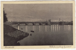 Maastricht. Wilhelminabrug Bij Avond - (Limburg, Nederland/Holland) - 1937  -  (REB. 200) - Maastricht