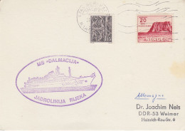 Norway MS Dalmacija Rijeka Card Ca Nordkapp (62521) - Polar Ships & Icebreakers